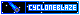 A rectangular horizontal 80x15 button for linking to this website, with a comet on a starry background and the word 'Cycloneblaze' on it.